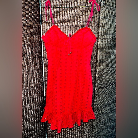 ☎️❤️ Hello Molly Red Mini Dress ❤️☎️ Size Small (8) Excellent Condition RRP $85 - Picture 5 of 13